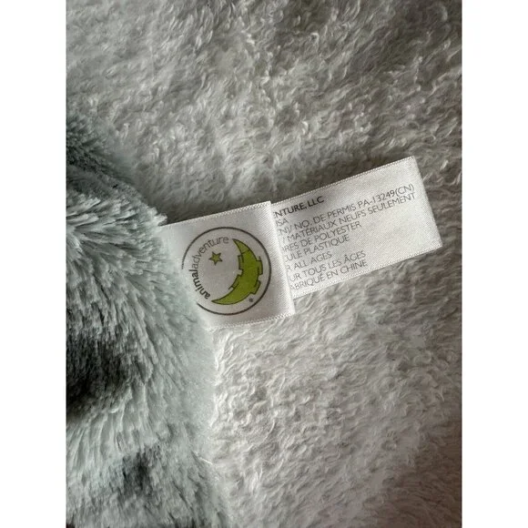 ANIMAL ADVENTURE OWL SECURITY Blanket‎ 14” Gray Plush Grey Lovey Furry Read - Picture 7 of 11